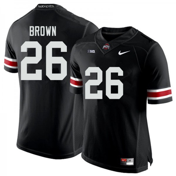 Ohio State Buckeyes #26 Cameron Brown Men Embroidery Jersey Black